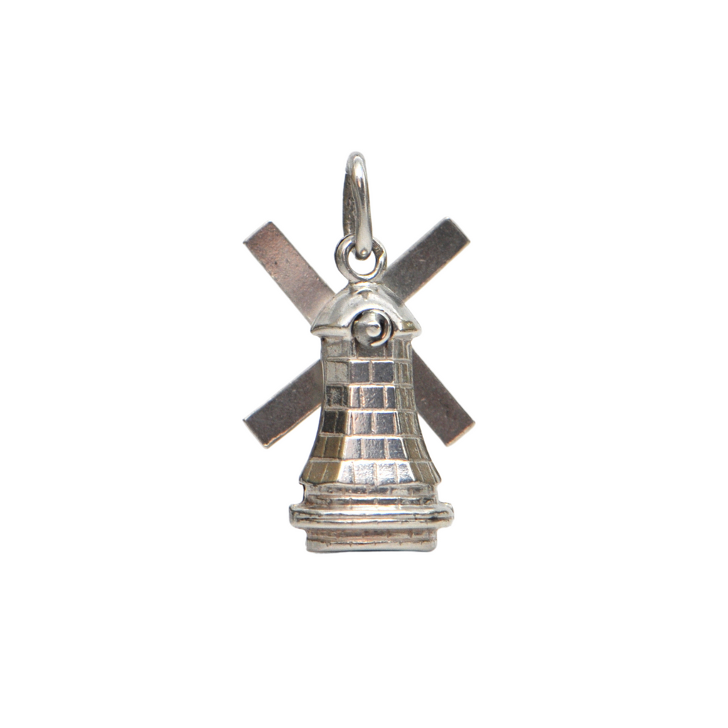 Vintage Sterling Silver Windmill Charm + Montreal Estate Jewelers