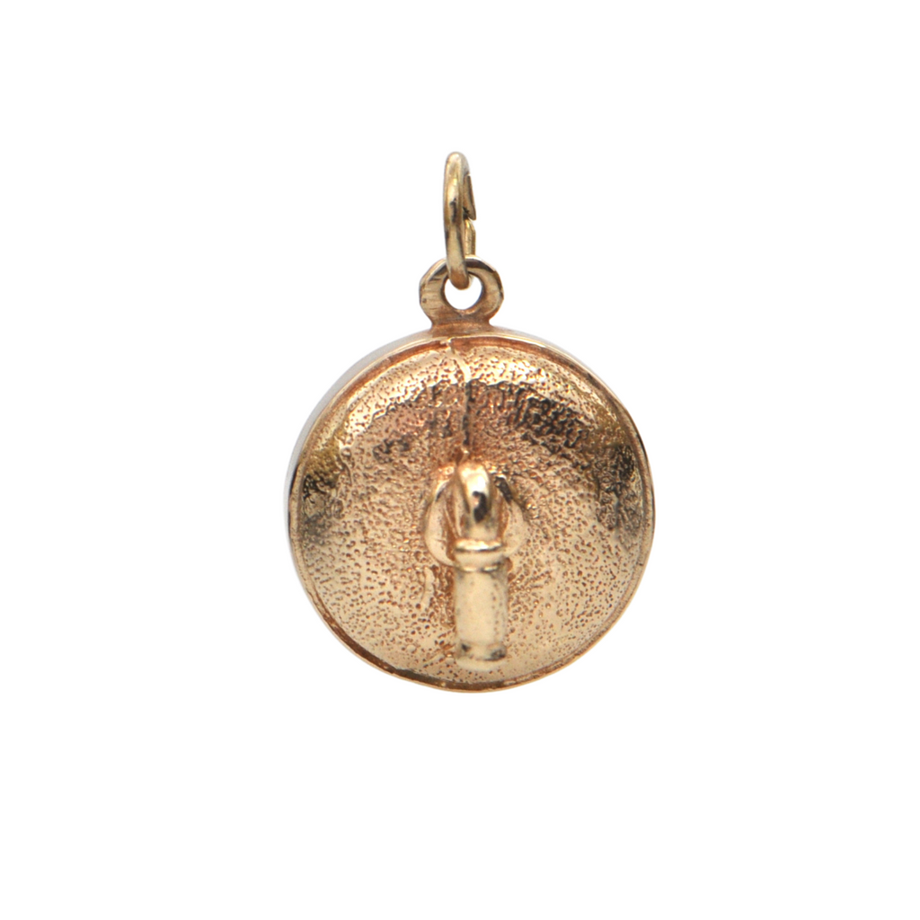 Vintage 10K Gold Curling Stone Charm + Montreal Estate Jewelers