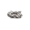 Retro 14K Gold Diamond Push Clasp (C.1950's) + Montreal Estate Jewelers