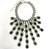 Vintage Costume Rhinestone Bib Necklace + Montreal Estate Jewelers