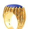 Lozenge Lapis Lazuli Gold ring - Westmount, Montreal