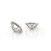 0.65CT Diamond 18K White Gold  Pearl Earring Enhancers + Montreal Estate Jewelers