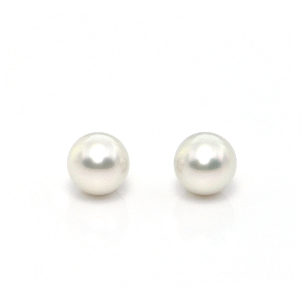 Large South Sea Pearl Stud Earrings + Montreal Estate Jewelers
