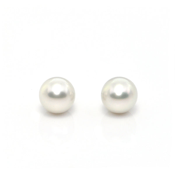 Large South Sea Pearl Stud Earrings + Montreal Estate Jewelers