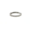 Vintage Mod 0.80CT Diamond 18K White Gold Eternity Band + Montreal Estate Jewelers 