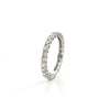 Vintage Mod 0.80CT Diamond 18K White Gold Eternity Band + Montreal Estate Jewelers 