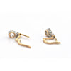 Second Empire French 1.53ct Diamond and 18K Gold Drop Earrings C. 1850 + Montreal Estate Jeweler