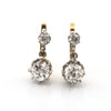 Second Empire French 1.53ct Diamond and 18K Gold Drop Earrings C. 1850 + Montreal Estate Jeweler
