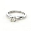 0.33 ct Internally Flawless Platinum & 18k Diamond Ring - GIA Certified - Montreal estate Jewellers