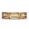 1950's 14K Yellow Gold and 76CT Citrine Hinge Bangle Bracelet + Montreal Estate Jewelers