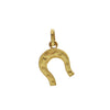 Italian 18K Yellow Gold Horseshoe Charm + Montreal Estate Jewelers