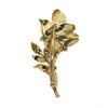 Vintage Turquoise 14K Yellow Gold Flower Brooch + Montreal Estate Jewelers
