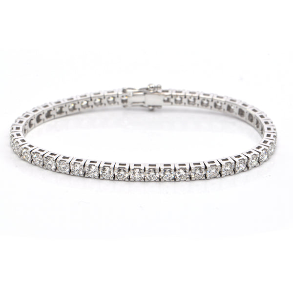 7.76 ct Diamond Tennis Bracelet VVS, D-E-F + Montreal Estate Jewelers