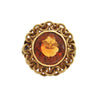 Mid-Century Madeira Citrine 18K Yellow Gold Ring + Montreal Estate Jewelers