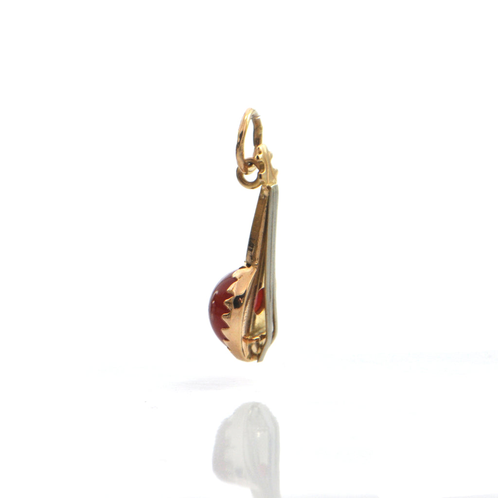 Italian 18K Yellow Gold Mandolin Charm