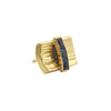 Paash Sapphire 18K Yellow Gold Tie Pin + Montreal Estate Jewelers