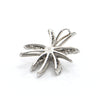 Diamond Starburst Starfish 18K White Gold Slider Pendant + Montreal Estate Jewelers