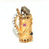 Vintage Golf Bag charm, 14K yellow gold + Estate Jewelers