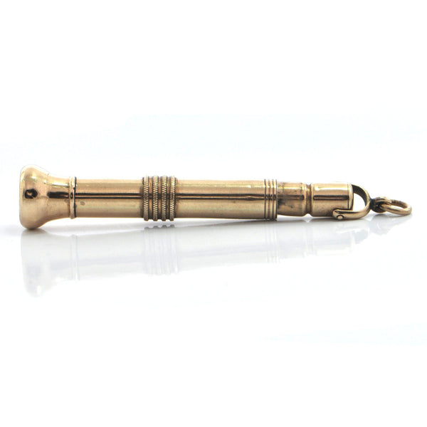 Antique English 9K Yellow Gold Cigar Punch (1857)