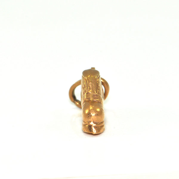 Vintage 18K Yellow Gold Boot Charm + Montreal Estate Jewelers