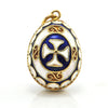 Vintage 18K Yellow Gold and Enamel Egg Charm + Montreal Estate Jewelers