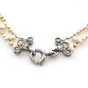 Edwardian Seed Pearl and Diamond Necklace with Detachable Heart Pendant C. 1900 + Montreal Estate Jewelers