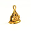 Vintage 14K Yellow Gold Celtic Knot Seal Fob Charm Pendant + Montreal Estate Jewelers
