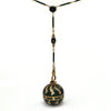 Antique French Green Enamel 18K Yellow Gold Ball Watch on Necklace C.1860-1880 + Montreal Estate Jewelers