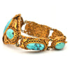 Antique French Vermeil Turquoise Bracelet + Montreal Estate Jewelers