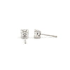0.68CT Diamond and 18K White Gold Stud Earrings + Montreal Estate Jewelers