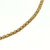 Vintage Chain Link Necklace with Flat Links in 18k Yellow Gold - montreal estate jewellers