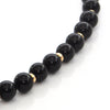 Onyx and 14K Yellow Gold Rondelle Necklace