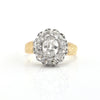 1.75cts Antique Oval old mine cut diamond ring Circa 1880 - GIA certified , Montreal estate jewellers