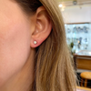 0.68CT Diamond and 18K White Gold Stud Earrings