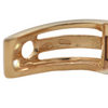 Vintage Italian 18k Yellow Gold Oval Hoop Huggie Earrings + Montreal Estate Jewelers