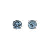 Daisy Exclusive Aquamarine 18K White Gold Stud Earrings + Montreal Estate Jewelers