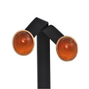 Very large Vintage Amber 14k Gold Earrings + Montreal Estate Jewelers