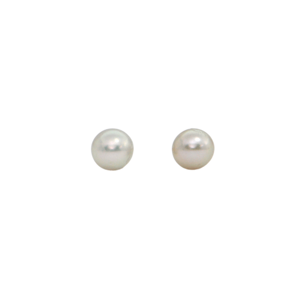 Daisy Exclusive 3.8mm Pearl 14k Gold Studs + Montreal Estate Jewelers