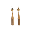 Vintage Italian 18k Gold Drop Tassel Earrings + Montreal Estate Jewelers