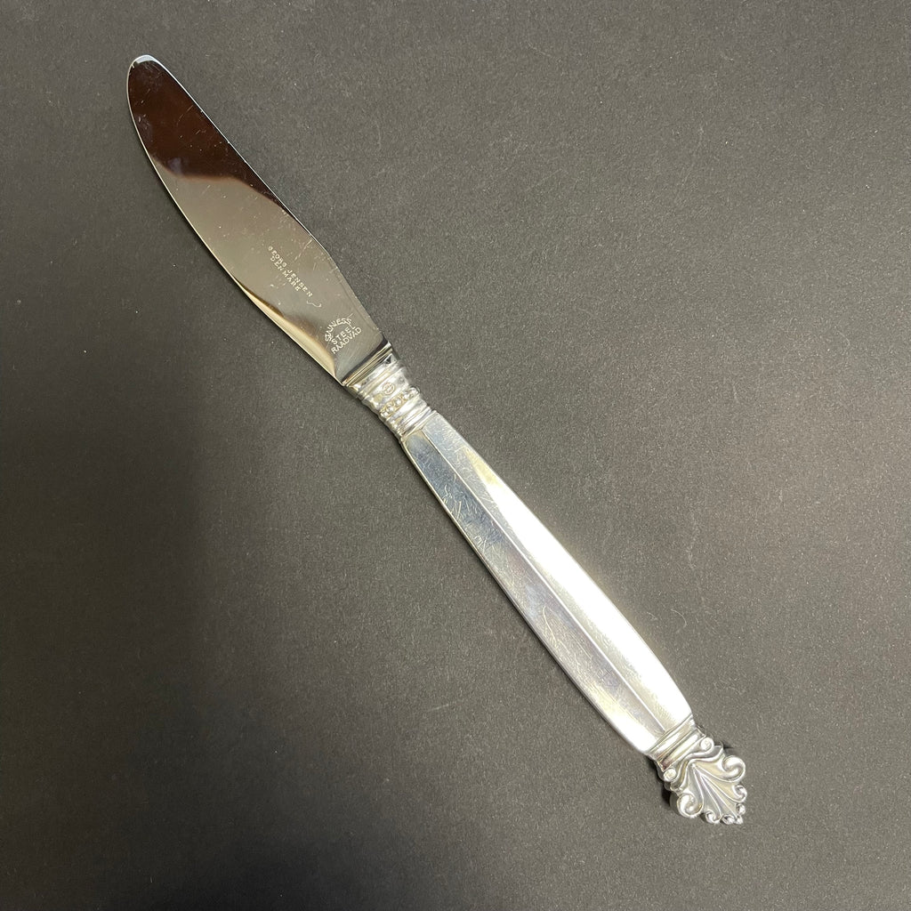 Georg Jensen Sterling Silver Acanthus Luncheon Knife + Montreal Estate Jewelers