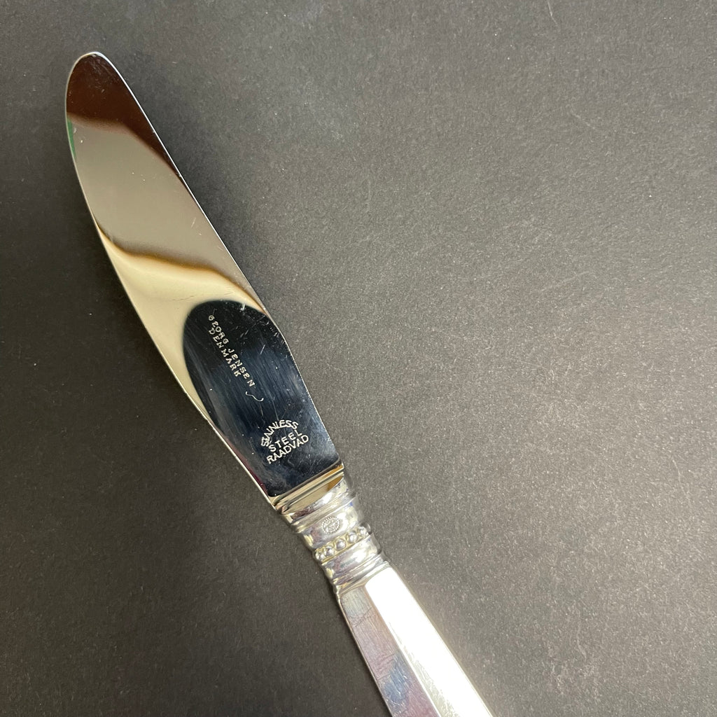 Georg Jensen Sterling Silver Acanthus Luncheon Knife + Montreal Estate Jewelers