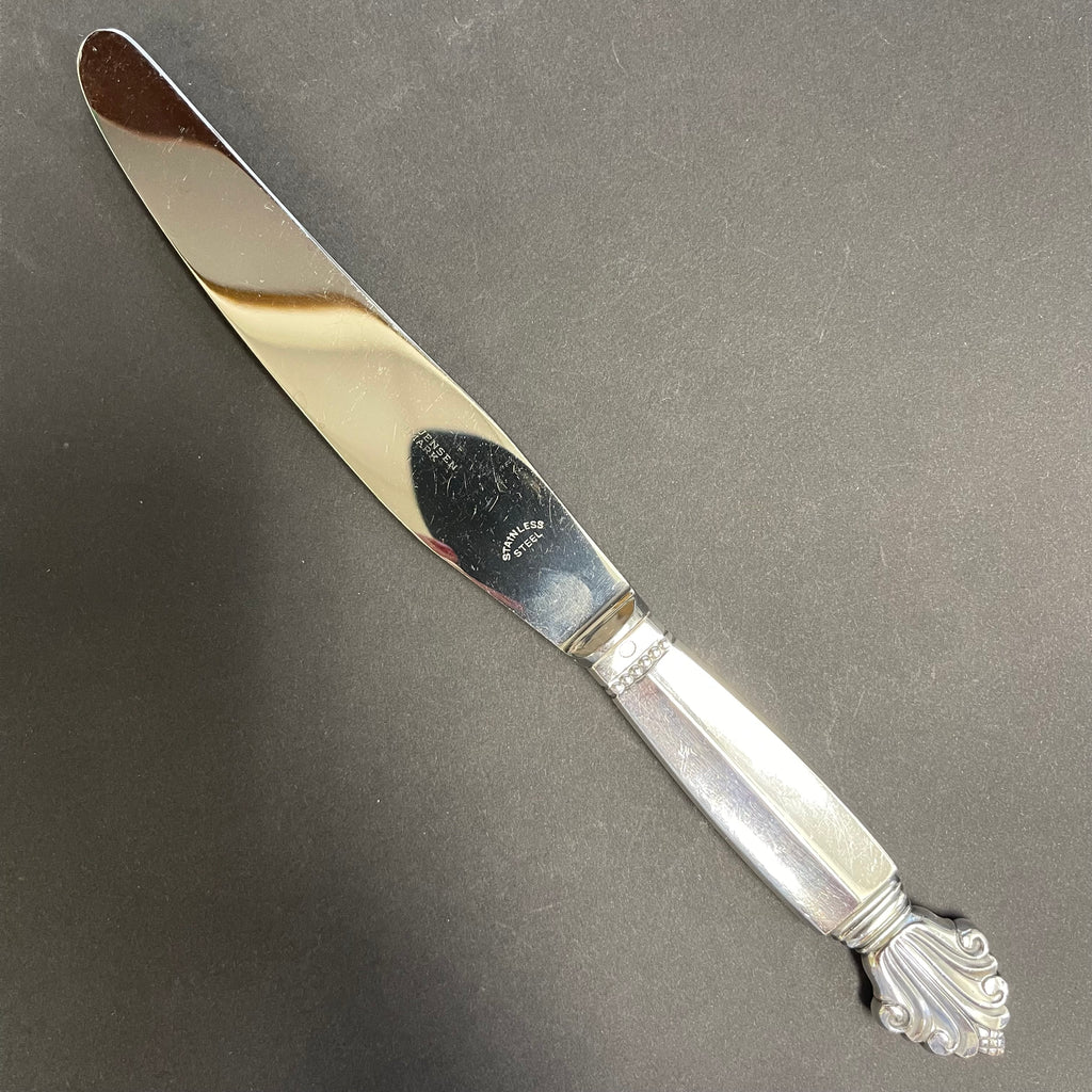 Georg Jensen Sterling Silver Acanthus Dinner Knife  + Montreal Estate Jewelers