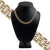 Vintage Italian  Panther Link 14k Gold Necklace + Montreal Estate Jewelers