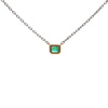 Daisy Exclusive Emerald Two-Toned Gold Necklace + Montreal Estate Jewelers