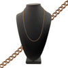 Vintage Russian Rose Gold Curb Link Necklace + Montreal Estate Jewelers