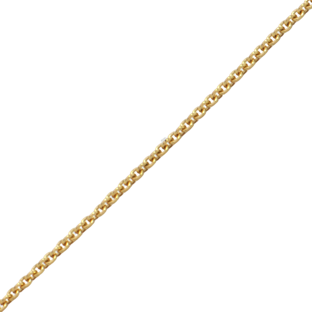 Italian 18K Gold Tiffany Style Chain + Montreal Estate Jewelers