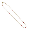 Vintage Coral 18K Box Link Necklace + Montreal Estate Jewelers