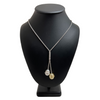 Vintage Italian South Sea Pearl and Diamond 18k Gold Lariat Necklace + Montreal Estate Jewelers