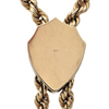 Vintage 14k Gold Rope Link Necklace with Opal Crest Slider + Montreal Estate Jewelers