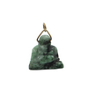 Vintage Carved Jade Buddha 14K Yellow Gold Pendant + Montreal Estate Jewelers